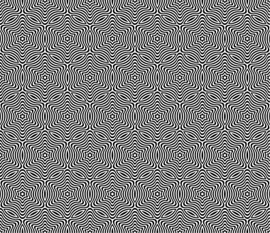 Dikişsiz tek renkli desen geometrik optik illüzyon