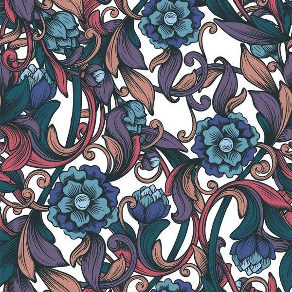 Modèle floral sans couture — Image vectorielle