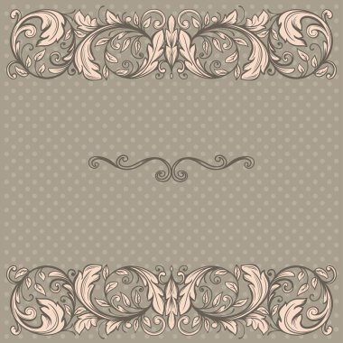 Vintage çerçeve çiçek