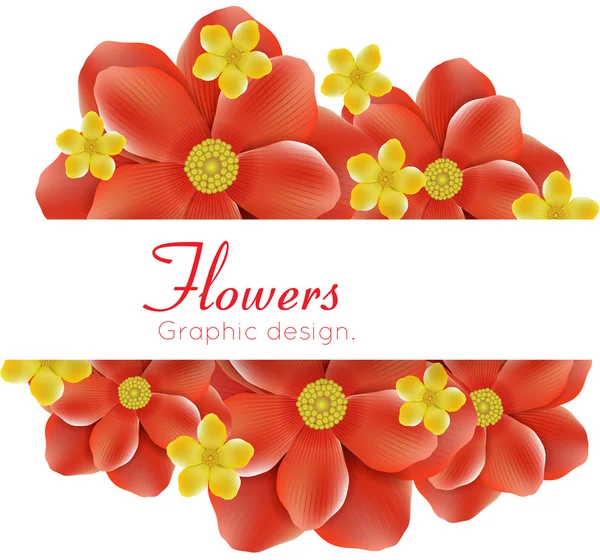 Cadre floral — Image vectorielle