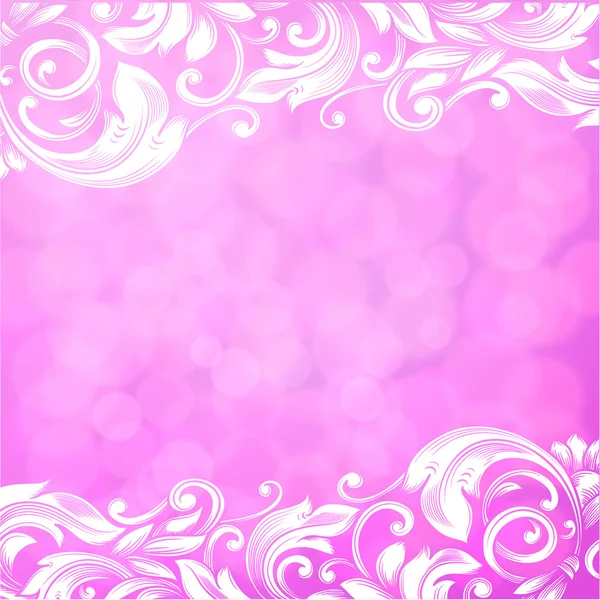Pink background with swirls — Stock Vector