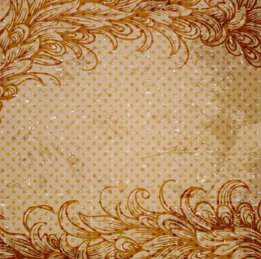 Çiçek desenli klasik arkaplan