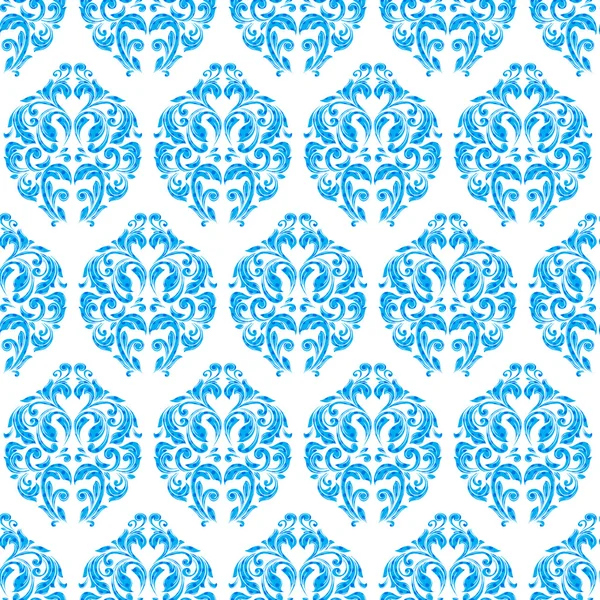 Blue vintage seamless pattern — Stock Vector