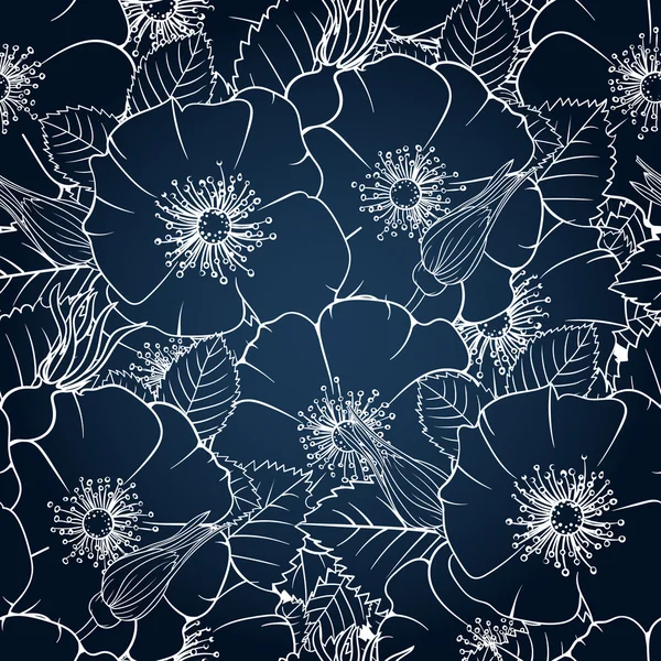 Modèle floral sans couture — Image vectorielle