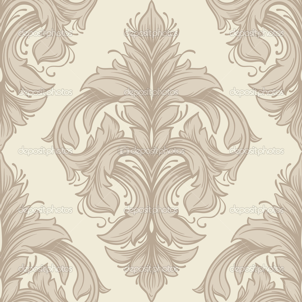 Vintage victorian seamless pattern