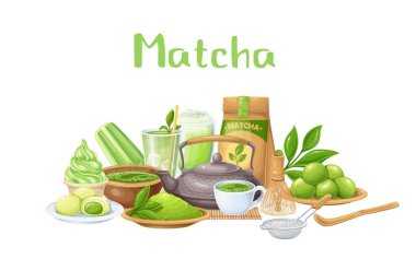 Matcha çay seremonisi simgeleri