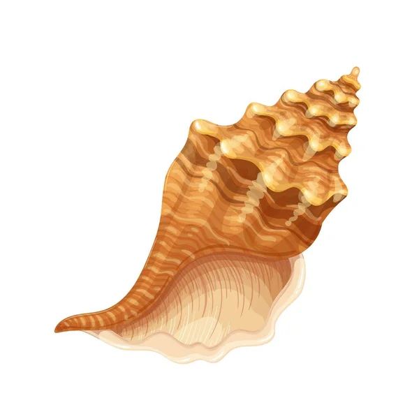Seashell ikon, undervattens tema — Stock vektor