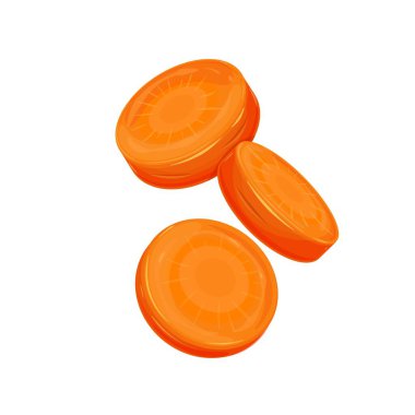 Düşen havuç çemberi dilimi