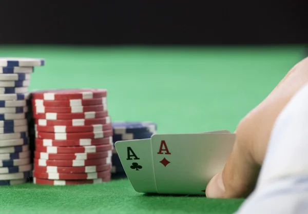 Cards and chips — Stock Photo, Image