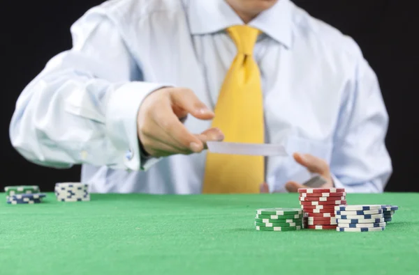 Jogador de poker — Fotografia de Stock