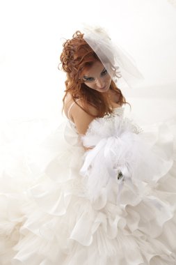 gülümseyen güzel gelin