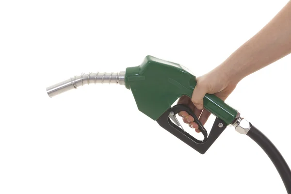 Benzinové pumpy izolované na bílém — Stock fotografie