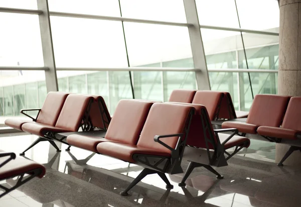 Waiting room with seats in airport — Stock Photo, Image