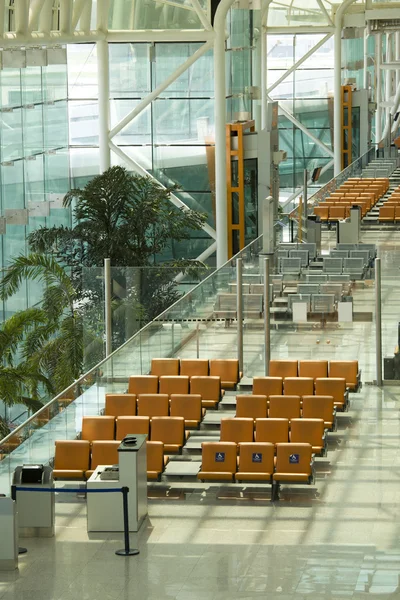 Waiting room with seats in airport — Stock Photo, Image