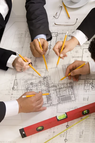 mühendisleri inşaat proje üzerinde Ekip toplantısı