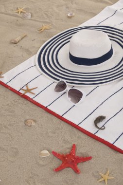 yaz tatili için kum plaj öğeler eğlenceli