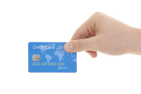 Hand with credit card — Stock Photo, Image