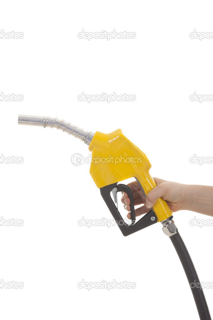 gas pump isolated on white