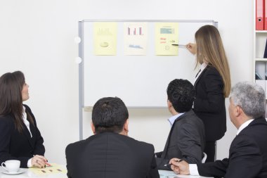 yapım iş tanıtımı için bir grup kadın