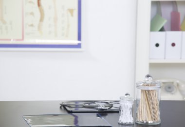 Belgeleri stetoskop Medikal ile doktor ofis büro malzemeleri