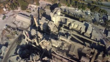 Hava manzaralı çimento fabrikası imalatı, çimento fabrikası makineleri..