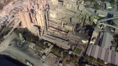 Hava manzaralı çimento fabrikası imalatı, çimento fabrikası makineleri..