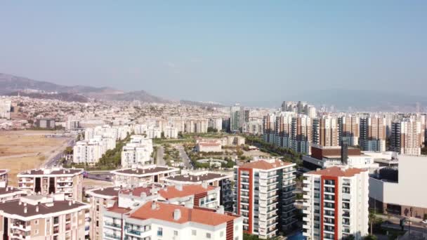 Σύγχρονη πόλη εναέρια view.izmir Τουρκία — Αρχείο Βίντεο