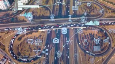 Ulaşım ve teknoloji konsepti. Akıllı Ulaşım Sistemleri. Hizmet olarak hareket edilebilirlik.