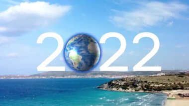 2022 yılbaşı konsepti. Çevre teknolojisi konsepti. Sürdürülebilir kalkınma hedefleri. SDG 'ler.