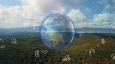 Çevre teknolojisi konsepti. Sürdürülebilir kalkınma hedefleri. SDG 'ler.