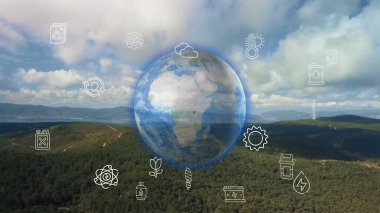 Çevre teknolojisi konsepti. Sürdürülebilir kalkınma hedefleri. SDG 'ler.