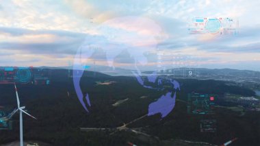 Çevre teknolojisi konsepti. Sürdürülebilir kalkınma hedefleri. SDG 'ler.