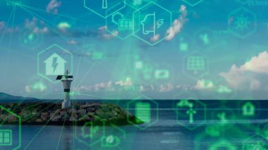 Çevre teknolojisi konsepti. Sürdürülebilir kalkınma hedefleri. SDG 'ler.