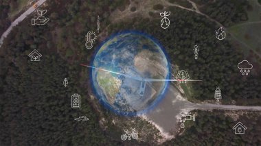 Çevre teknolojisi konsepti. Sürdürülebilir kalkınma hedefleri. SDG 'ler.