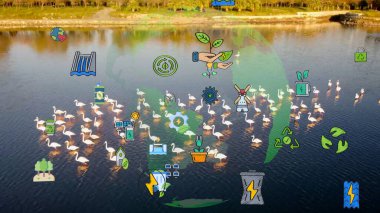 Sürdürülebilir toplum konsepti. Çevre teknolojisi. Sürdürülebilir kalkınma hedefleri. SDG 'ler.