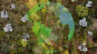 Sürdürülebilir toplum konsepti. Çevre teknolojisi. Sürdürülebilir kalkınma hedefleri. SDG 'ler.