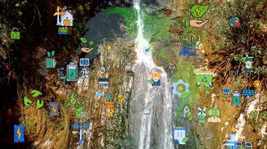 Çevre teknolojisi konsepti. Sürdürülebilir kalkınma hedefleri. SDG 'ler.