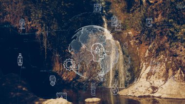 Çevre teknolojisi konsepti. Sürdürülebilir kalkınma hedefleri. SDG 'ler.