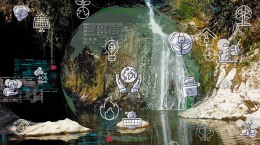 Çevre teknolojisi konsepti. Sürdürülebilir kalkınma hedefleri. SDG 'ler.