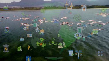 Çevre teknolojisi konsepti. Sürdürülebilir kalkınma hedefleri. SDG 'ler.