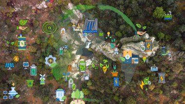 Sürdürülebilir toplum konsepti. Çevre teknolojisi. Sürdürülebilir kalkınma hedefleri. SDG 'ler.