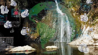 Çevre teknolojisi konsepti. Sürdürülebilir kalkınma hedefleri. SDG 'ler.