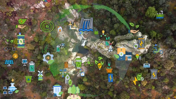 Sürdürülebilir toplum konsepti. Çevre teknolojisi. Sürdürülebilir kalkınma hedefleri. SDG 'ler.