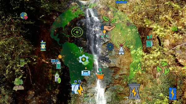 Çevre teknolojisi konsepti. Sürdürülebilir kalkınma hedefleri. SDG 'ler.