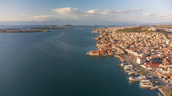 Balikesir Ayvalik and Cunda Island air view. — стокове фото