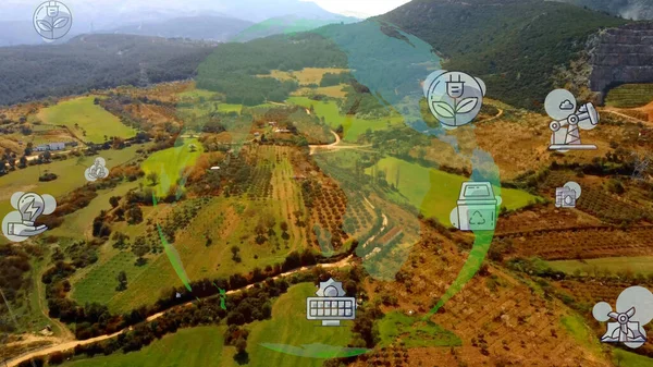 Çevre teknolojisi konsepti. Sürdürülebilir kalkınma hedefleri. SDG 'ler.