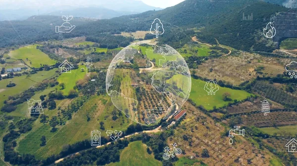 Çevre teknolojisi konsepti. Sürdürülebilir kalkınma hedefleri. SDG 'ler.