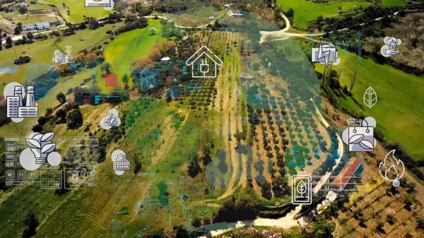 Çevre teknolojisi konsepti. Sürdürülebilir kalkınma hedefleri. SDG 'ler.