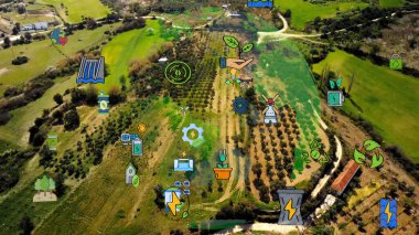 Çevre teknolojisi konsepti. Sürdürülebilir kalkınma hedefleri. SDG 'ler. Yüksek kalite fotoğraf