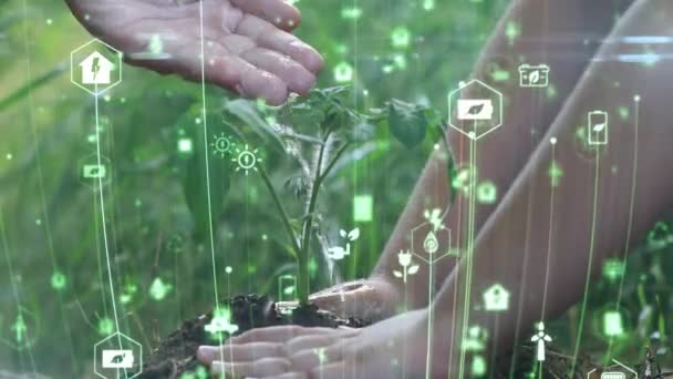 Conservación Ambiental Futura Desarrollo Sostenible Modernización Esg Mediante Uso Tecnología — Vídeos de Stock